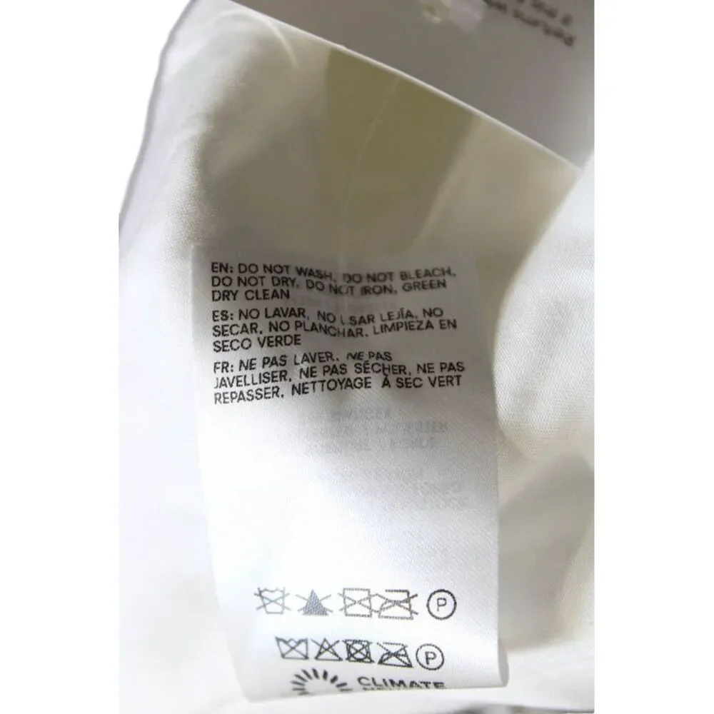 Reformation Womens Corset Top White Sweetheart Polyester Zip Sleeveless Size 2_7